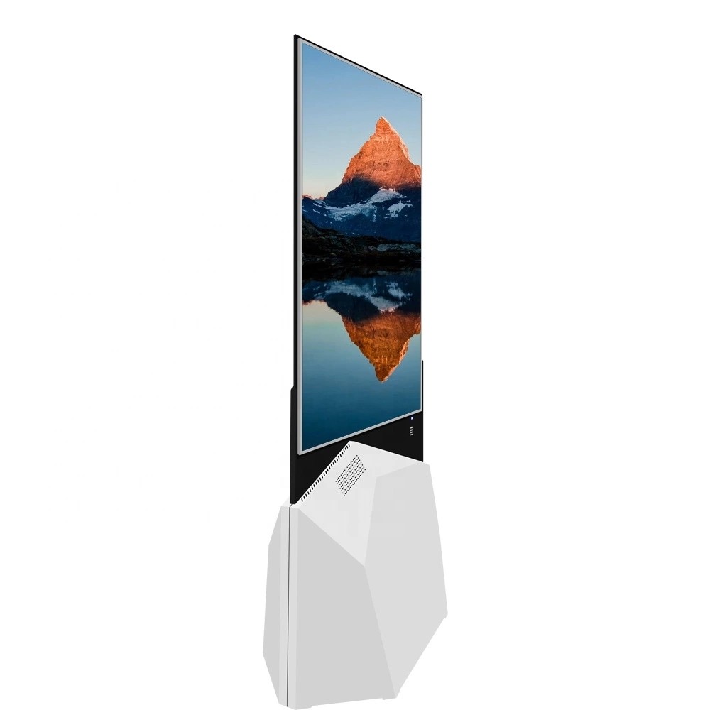 Ultra Thin Indoor QLED OLED Double Sided Standing Digital Advertising Signage Kiosk