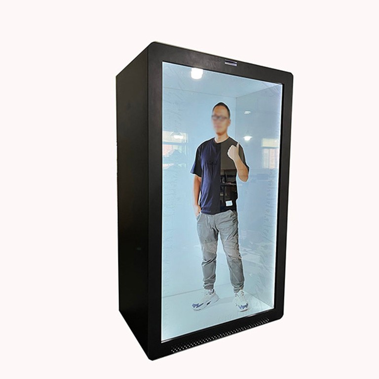 Korea 86 inch Hologram 3D Transparent LCD Display Box For Metaverse