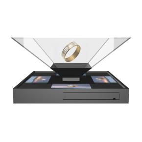 360 Degree Hologram Pyramid 3D Display Showcase Holo Box 