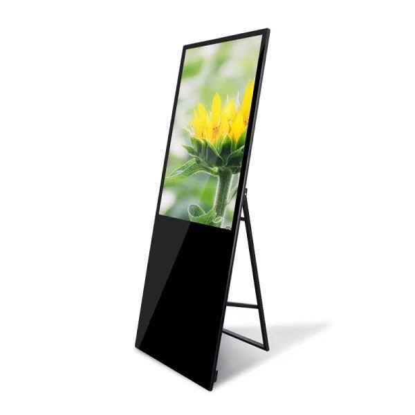 Movable Android LCD Digital Signage Foldable Advertising Kiosk Portable Digital LCD Poster