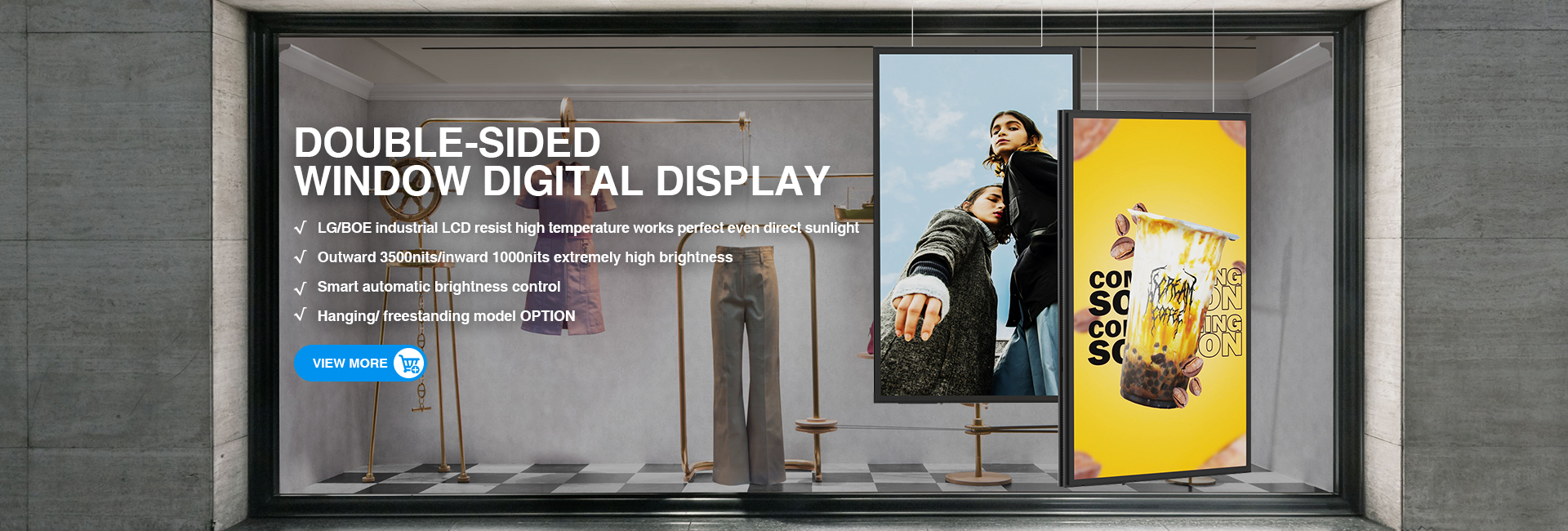 Banner2-High brightness shop front window digital LCD display