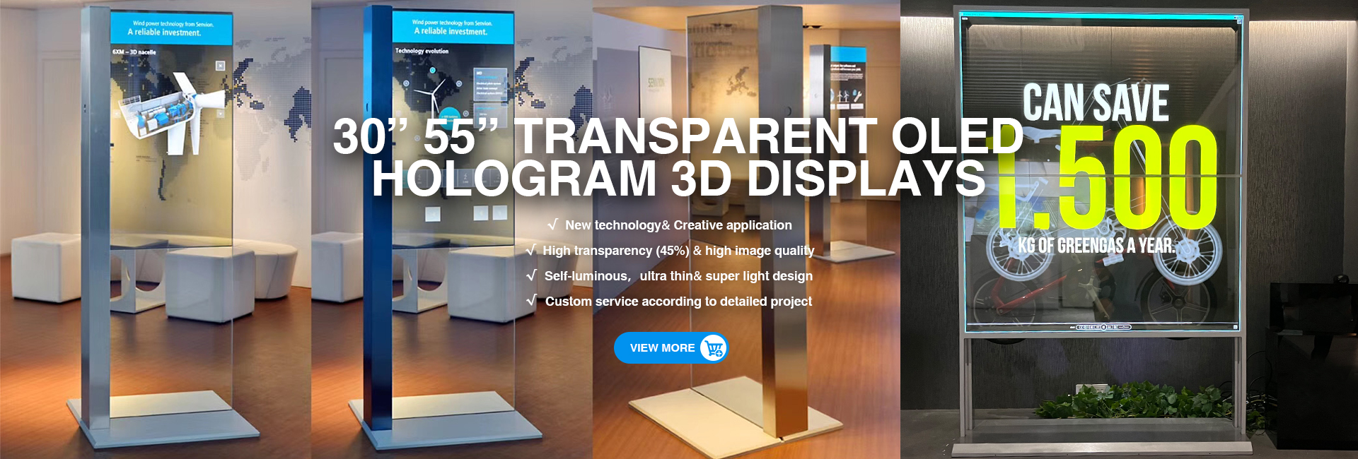 Banner5-Latest high technology Transparent OLED displays